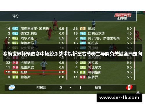 赛前世界杯预选赛中场绞杀战术解析左右节奏主导胜负关键全局走向